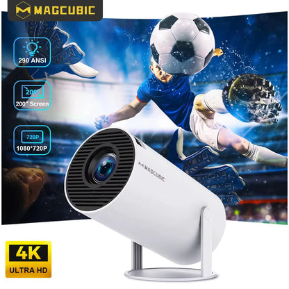 Cinecast™ HY300 PRO Smart Projector – 4K Ready. Wifi 6 Fast. Theater Anywhere