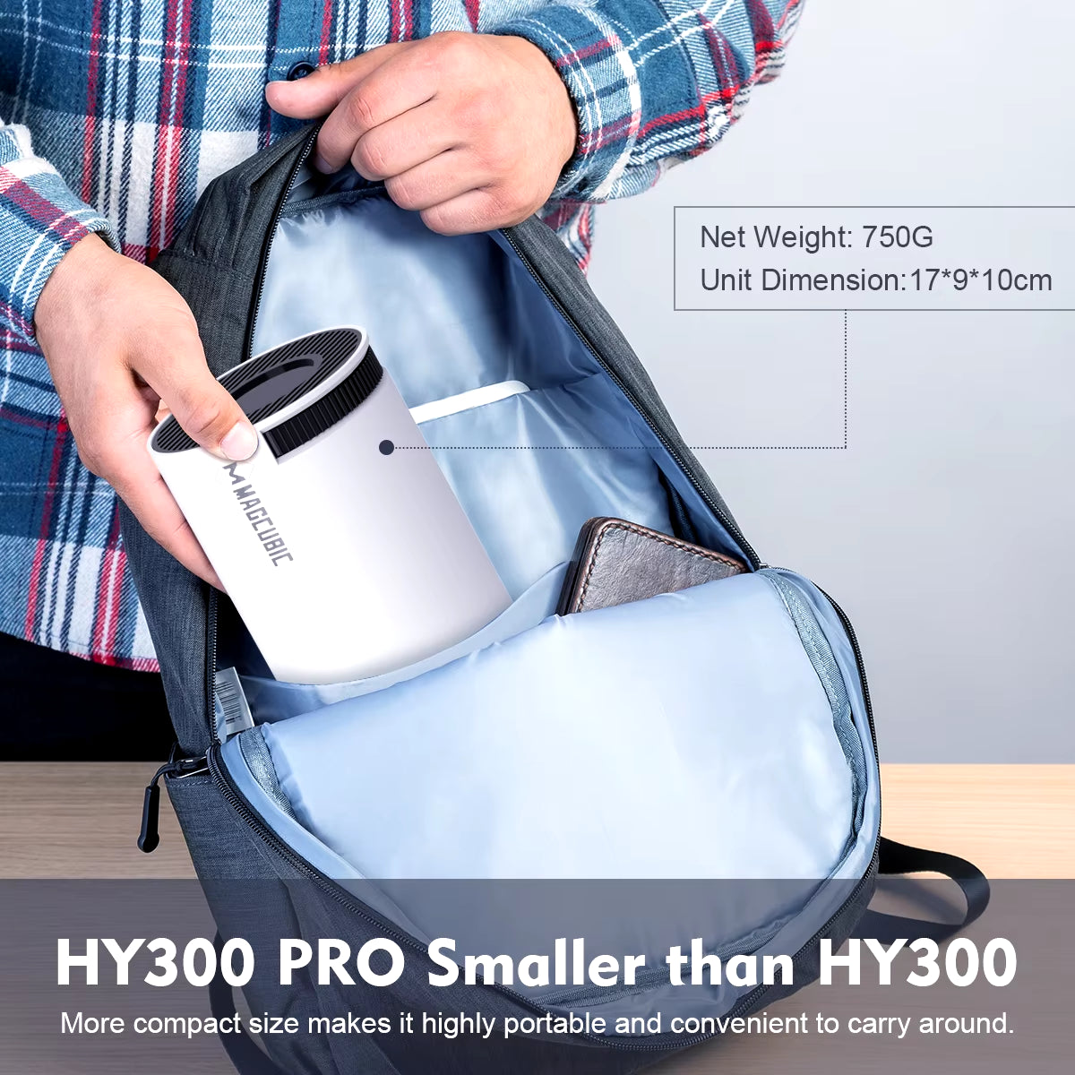 Cinecast™ HY300 PRO Smart Projector – 4K Ready. Wifi 6 Fast. Theater Anywhere